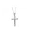 Men's White Gold Cross 14K with the Crucified