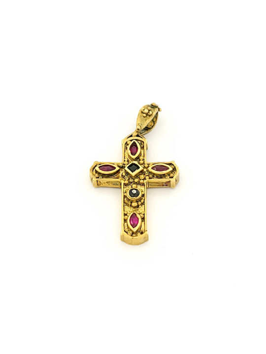 Kirkikosmima Women's Cross from Gold Plated Silver