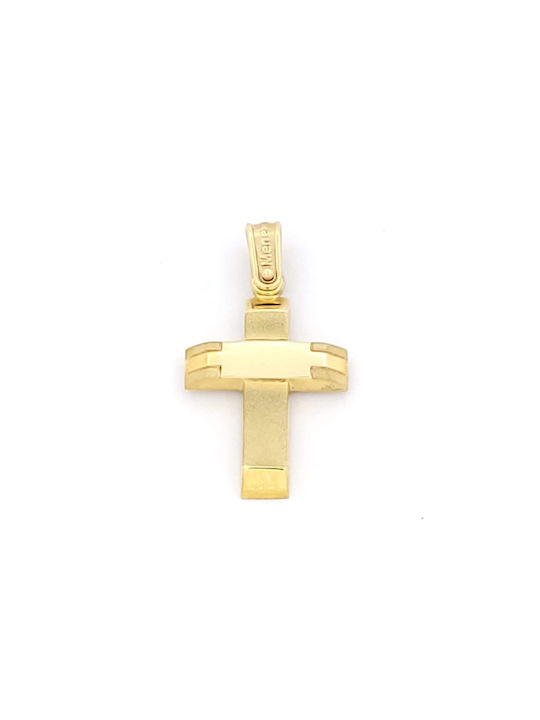 Kirkikosmima Men's Gold Cross 9K with Chain