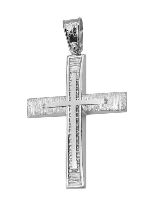 White Gold Cross 9K