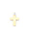 Kirkikosmima Men's Gold Cross 14K Double Sided