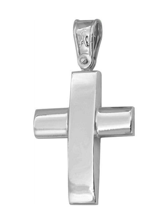 White Gold Cross 9K