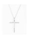 White Gold Cross 9K