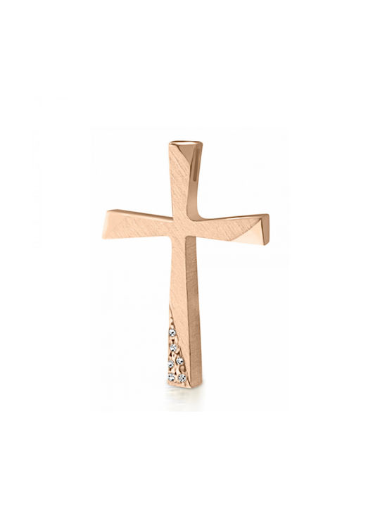 Roségold Kreuz 14K