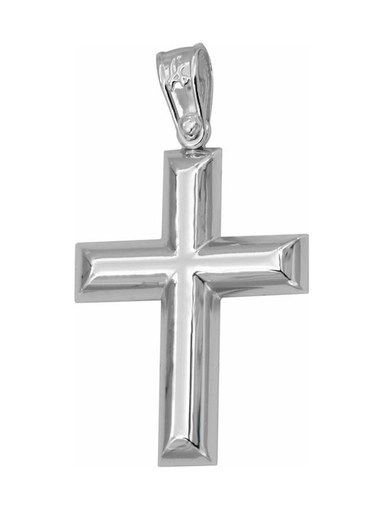 White Gold Cross 9K