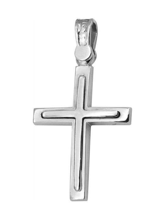 White Gold Cross 14K