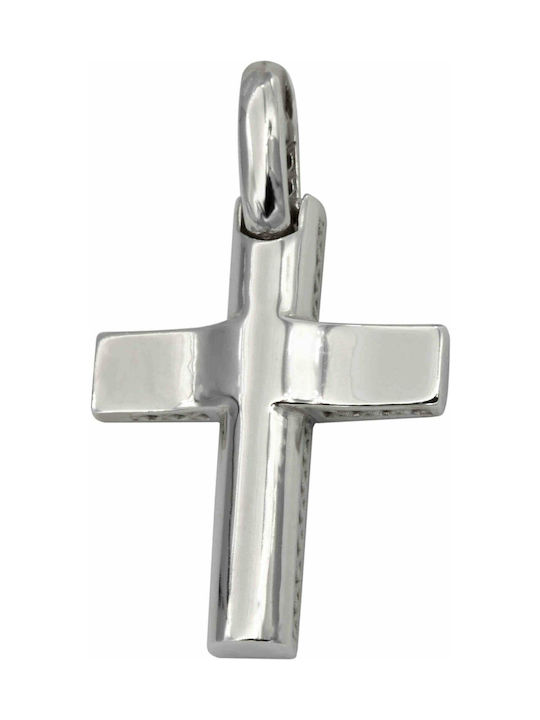 Weißgold Kreuz 14K