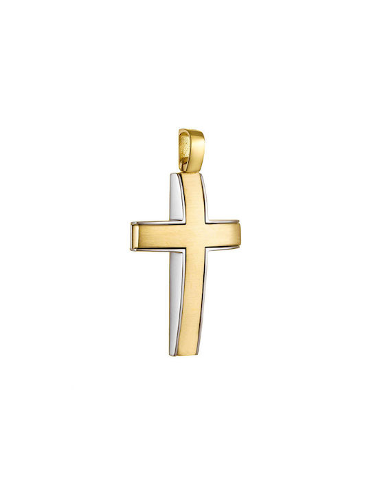 Herren Gold Kreuz 14K