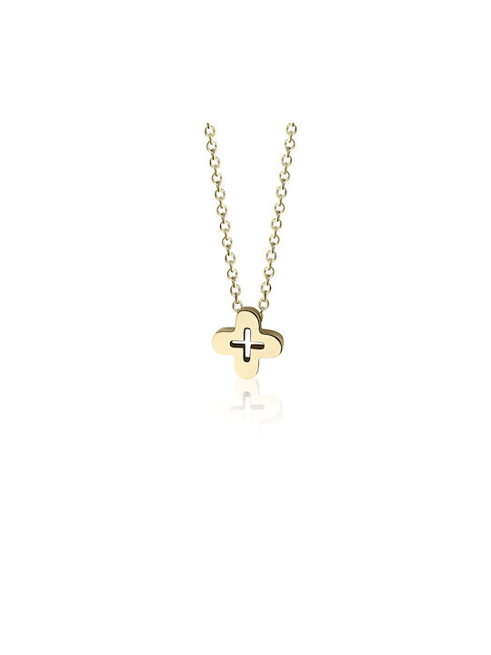 Gold Kreuz 14K mit Kette