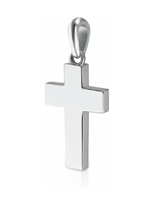 White Gold Cross 14K