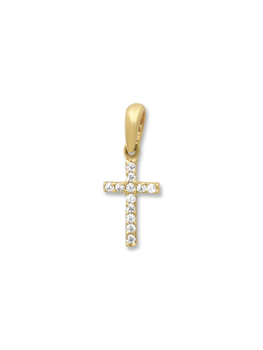 Damen Gold Kreuz 14K