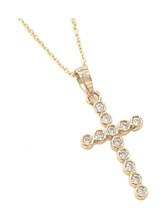 Gold Cross 14K with Chain