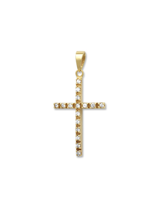 Damen Gold Kreuz 14K