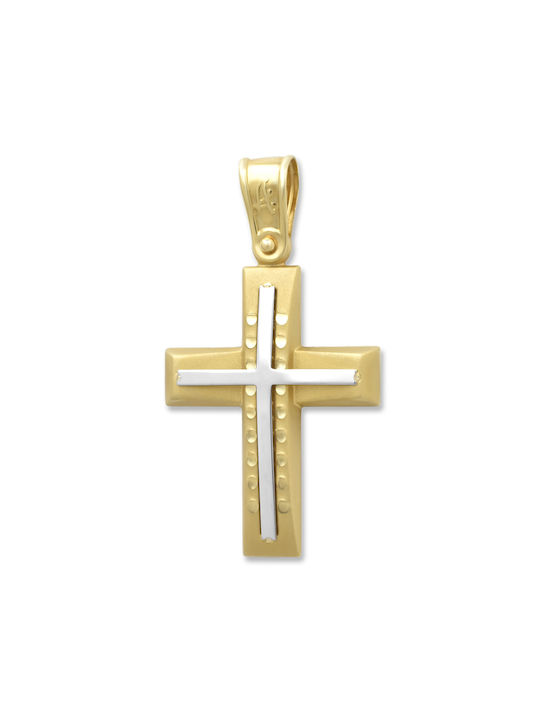 Damen Gold Kreuz 14K