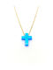 Cross from Gold Plated Silver with Chain