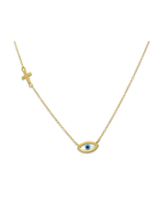 Necklace Eye from Gold 14K