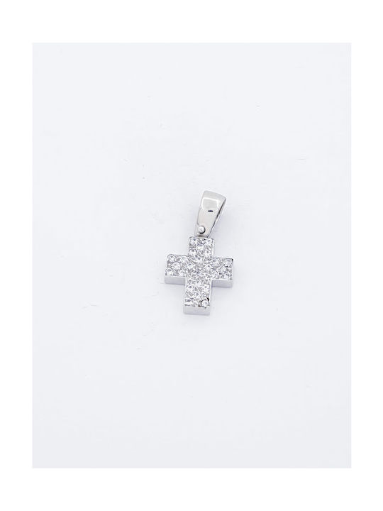 Kirkikosmima Women's White Gold Cross 14K