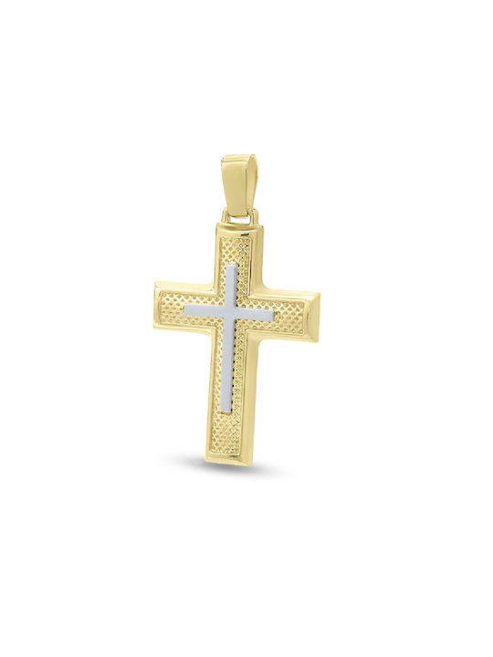 Herren Gold Kreuz 14K