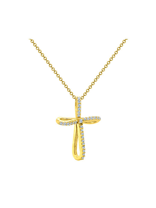 Women's Gold Cross 14K with Chain