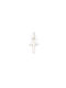 Kirkikosmima Women's White Gold Cross 14K with Chain