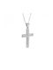 Men's White Gold Cross 14K with the Crucified