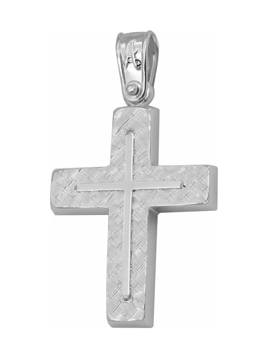 White Gold Cross 9K