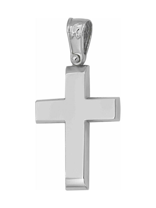 White Gold Cross 9K