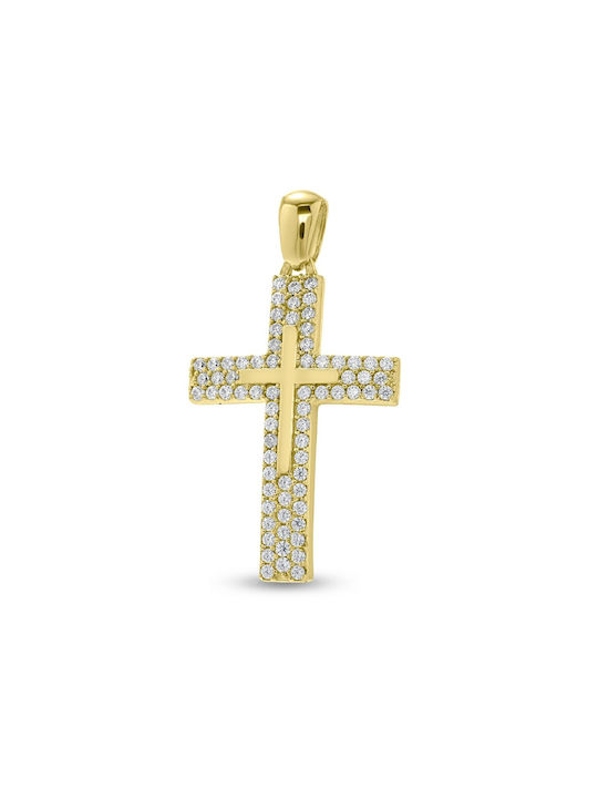 Damen Gold Kreuz 14K