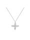 Women's White Gold Cross 14K with Chain