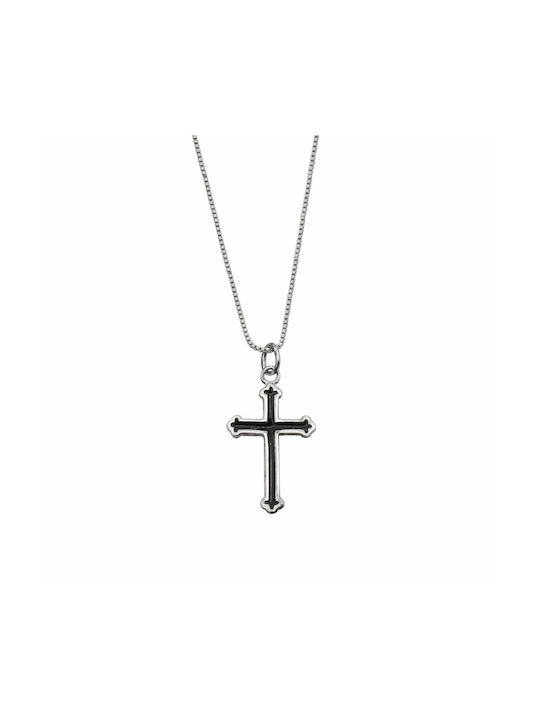 Kreuz aus Silber mit Kette