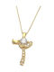 Gold Kreuz 14K mit Kette