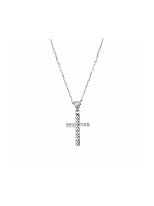 Kreuz aus Silber mit Kette