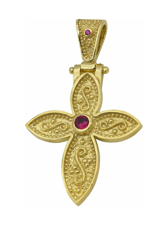 Cross from Gold Plated Silver