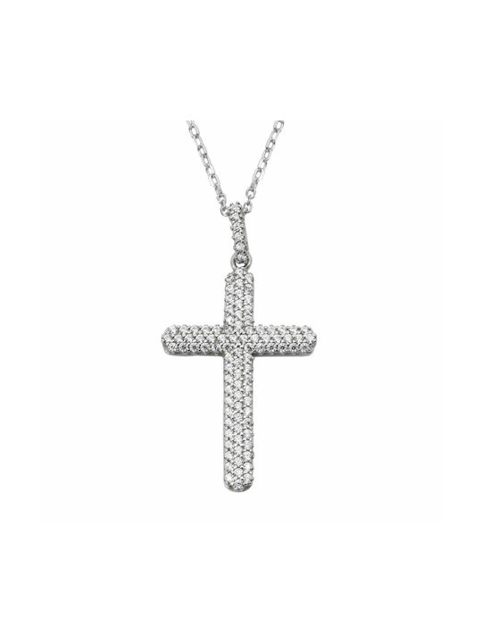 Kreuz aus Silber mit Kette