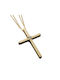 Damen Gold Kreuz 14K mit Kette