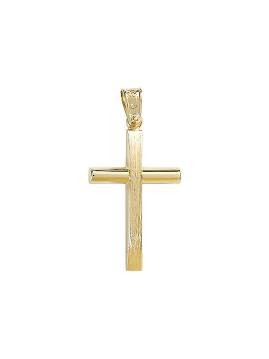 Herren Gold Kreuz 14K