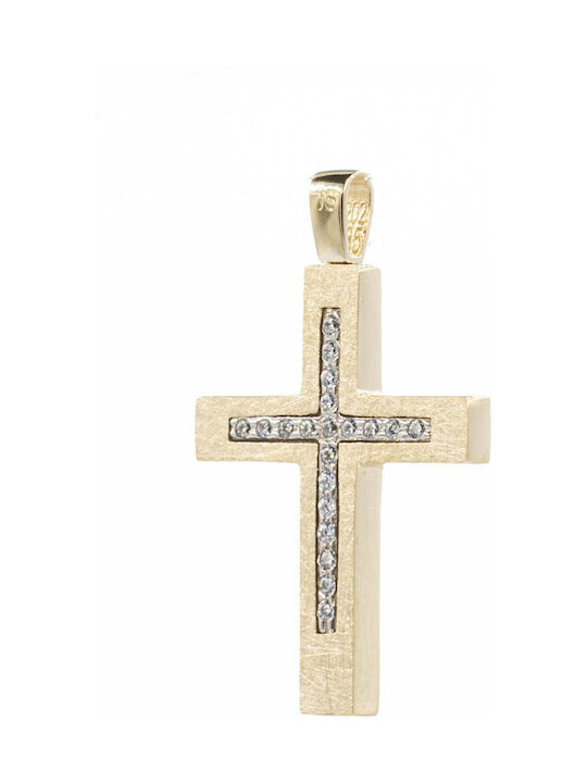 Damen Gold Kreuz 14K