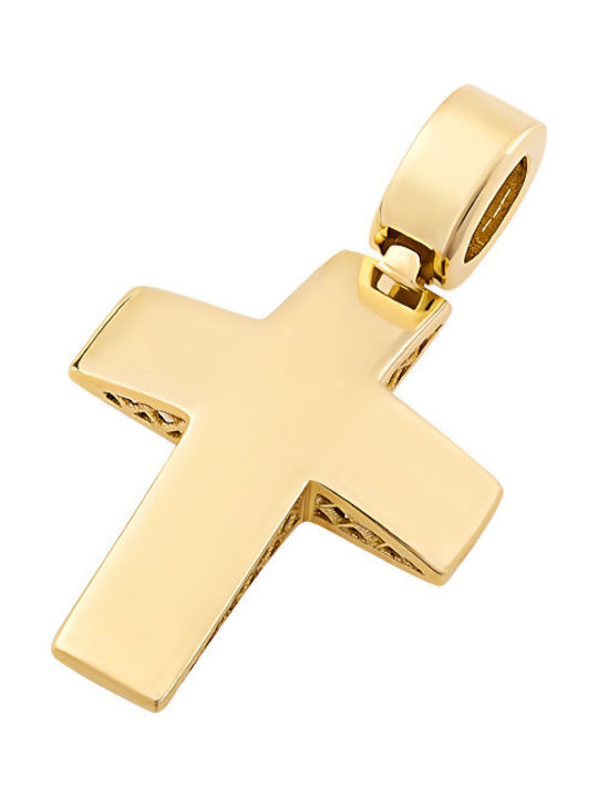 Herren Gold Kreuz 14K