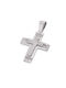 Men's White Gold Cross 14K with the Crucified