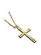 Damen Gold Kreuz 14K mit Kette