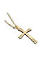 Damen Gold Kreuz 14K mit Kette