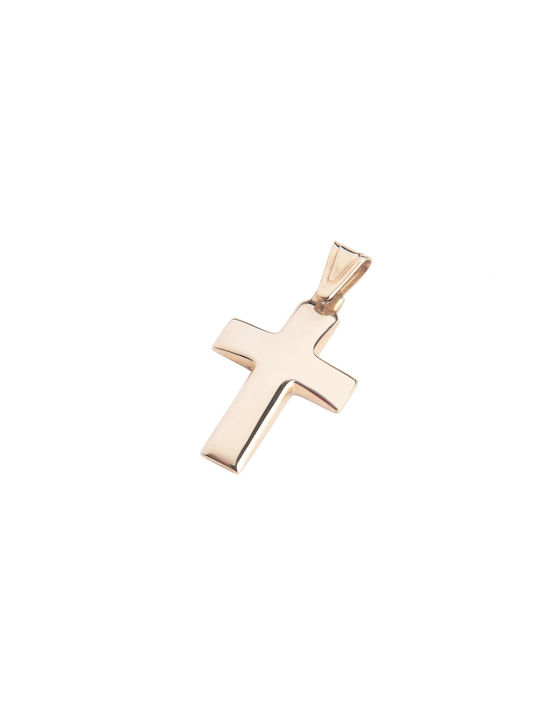 Femeiesc Aur Roz Cruce 14K