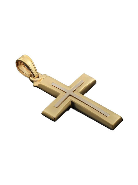 Gold Kreuz 14K mit Kette