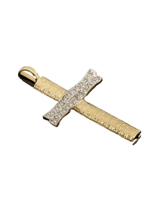 Gold Kreuz 14K mit Kette