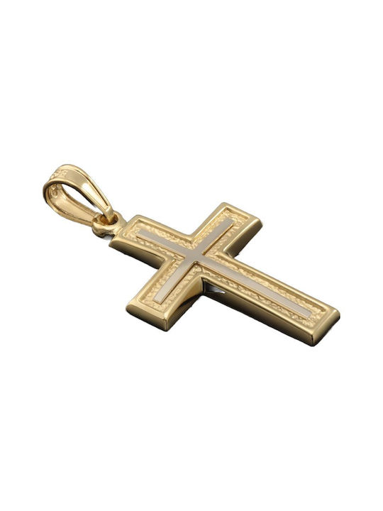 Gold Kreuz 14K mit Kette