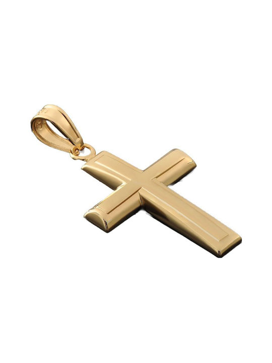 Gold Kreuz 14K mit Kette