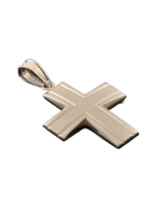 Damen Weißgold Kreuz 14K mit Kette