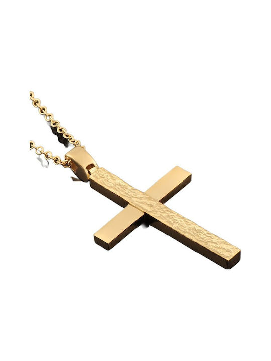 Gold Kreuz 14K mit Kette