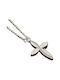 Women's White Gold Cross 14K with Chain