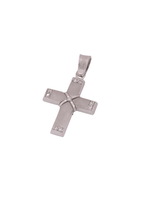 Women's White Gold Cross 14K